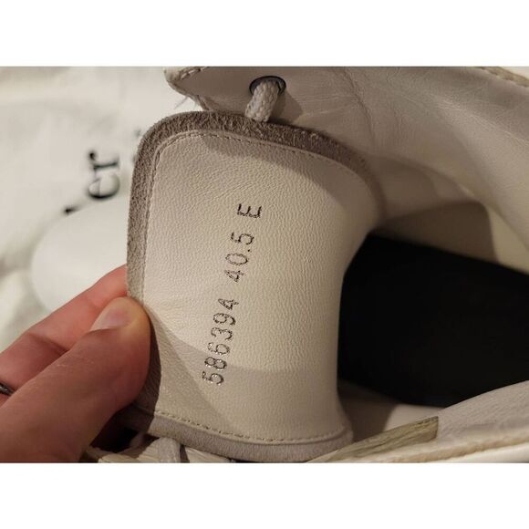 Alexander McQueen Boots Women's 10.5 White Hybrid Lace Up Combat Leather - Picture 6 of 10